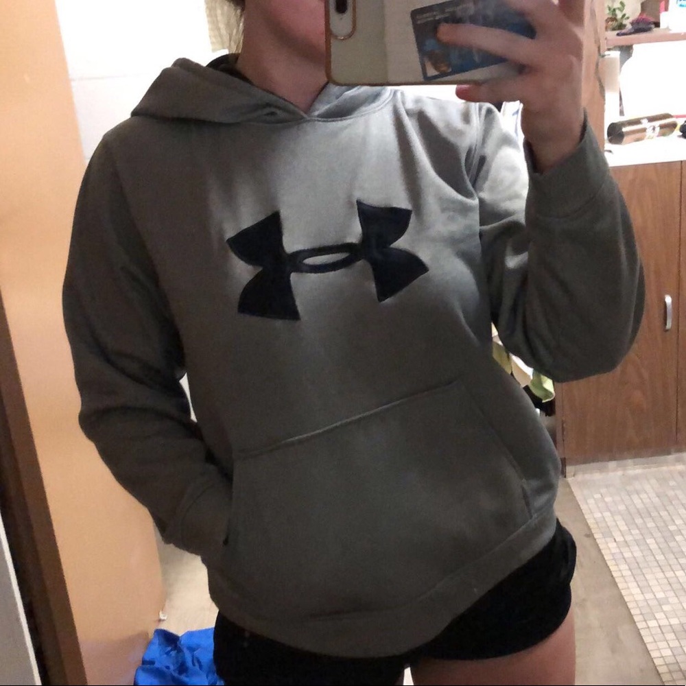 Gray under armour hoodie